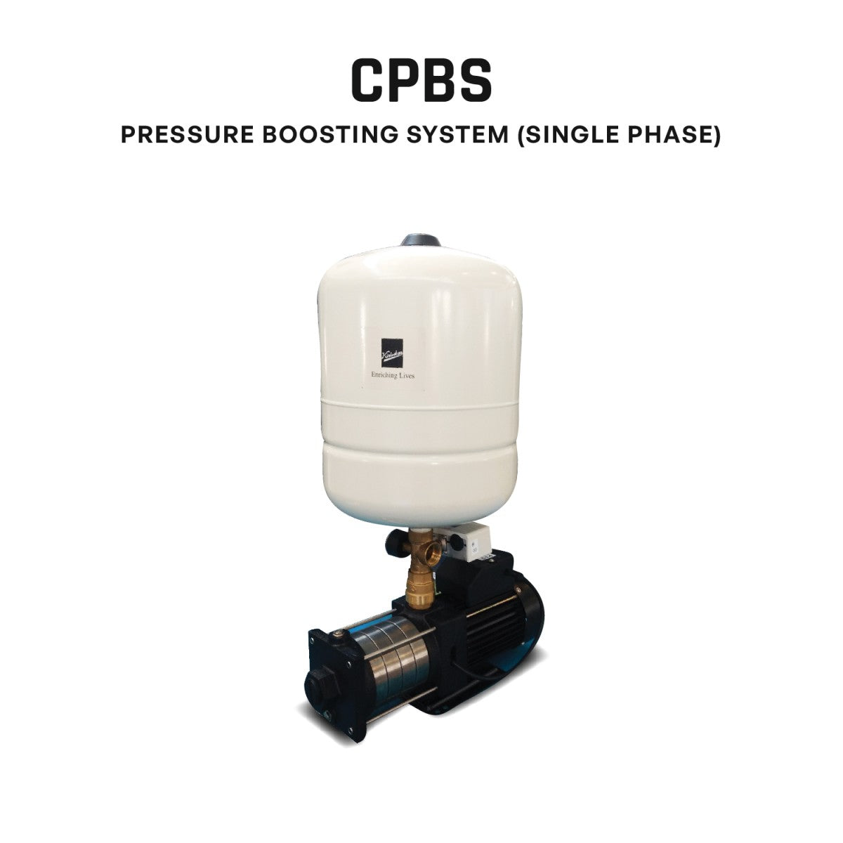 Pressure Boosting Pump, CPBS-62824V, 0.8 HP, Single Phase, 220 Volts, Size 25mm x 25mm