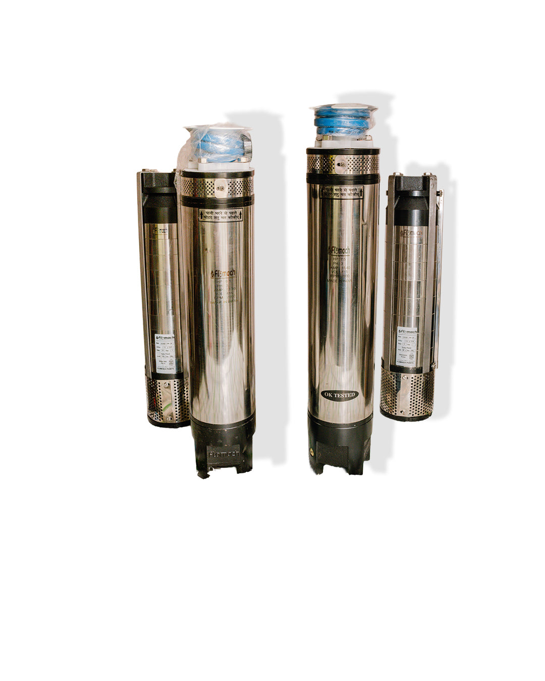 Flomach Vertical Openwell Submersible Pump, SV9-74, 7.5 HP, Three Phase, 415 Volts