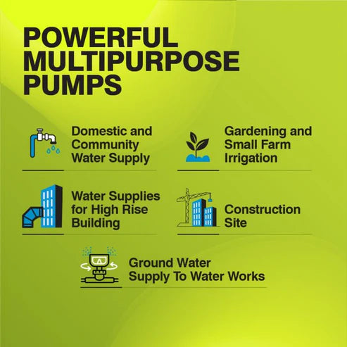 Borewell Submersible Pump, KP4 JALRAAJ UVA 60‑1512, 1 HP, Single-Phase, Size 32mm