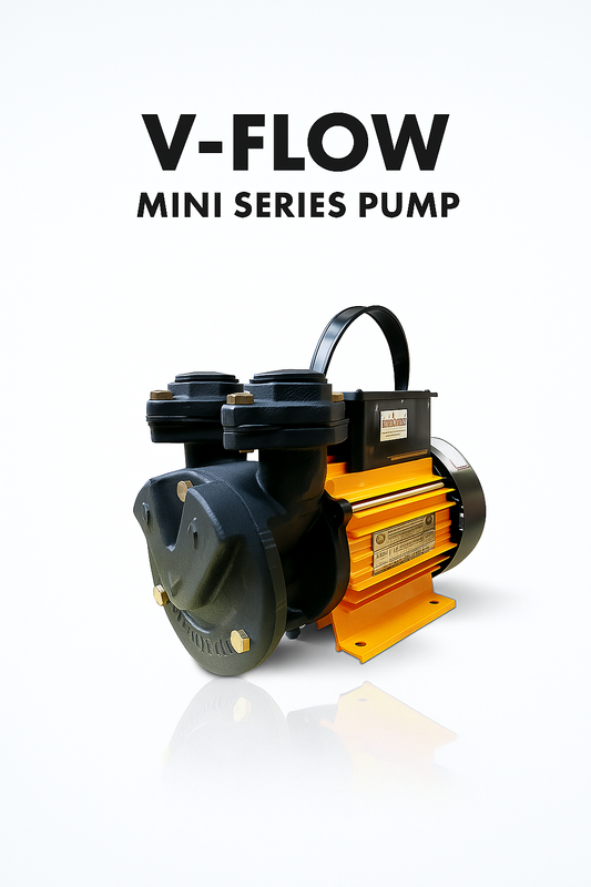 Self-priming Pump, Kirloskar V-FLOW, 0.5 HP, Single Phase, 240V, 25mm x 25mm