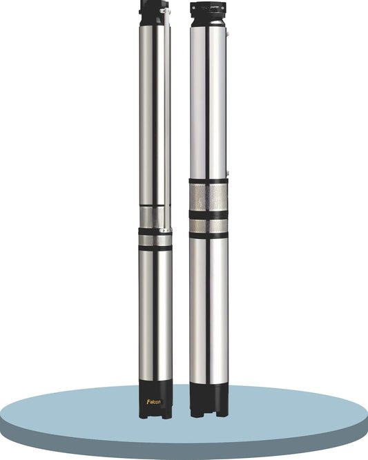 Borewell Submersible Pump, Falcon V4 STD-DLX, 2 HP, Single Phase, 230 Volts, Size 24mm