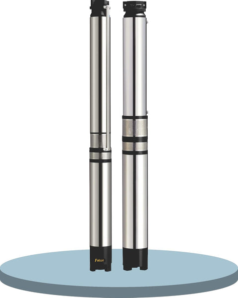Borewell Submersible Pump, Falcon V4 STD-DLX, 2 HP, Single Phase, 230 Volts, Size 24mm
