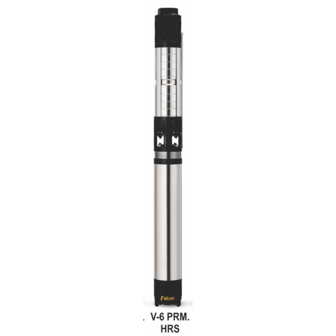 Borewell Submersible Pump, Falcon V6 HRS 3-PC 6x5, 6 HP, Three Phase, 415 Volts, Size 150 mm