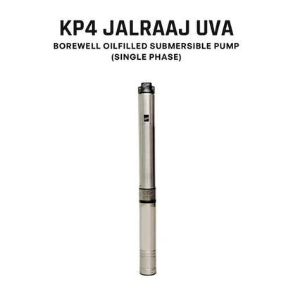 Borewell Submersible Pump, KP4 JALRAAJ UVA 60‑1512, 1 HP, Single-Phase, Size 32mm