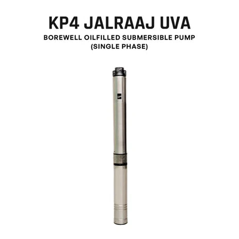 Borewell Submersible Pump, KP4 JALRAAJ UVA 60‑1512, 1 HP, Single-Phase, Size 32mm