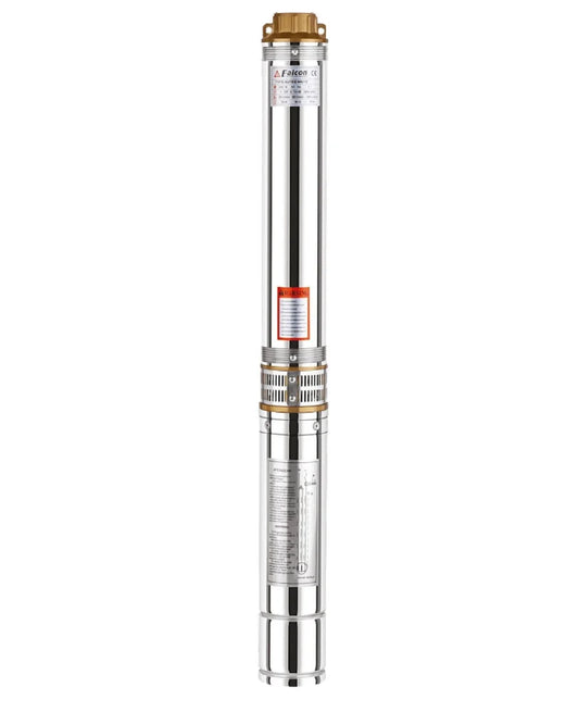 Borewell Submersible Pump, Falcon V4 UT Oilfields, 1.5 HP, Single Phase, 230 Volts, Size 14mm