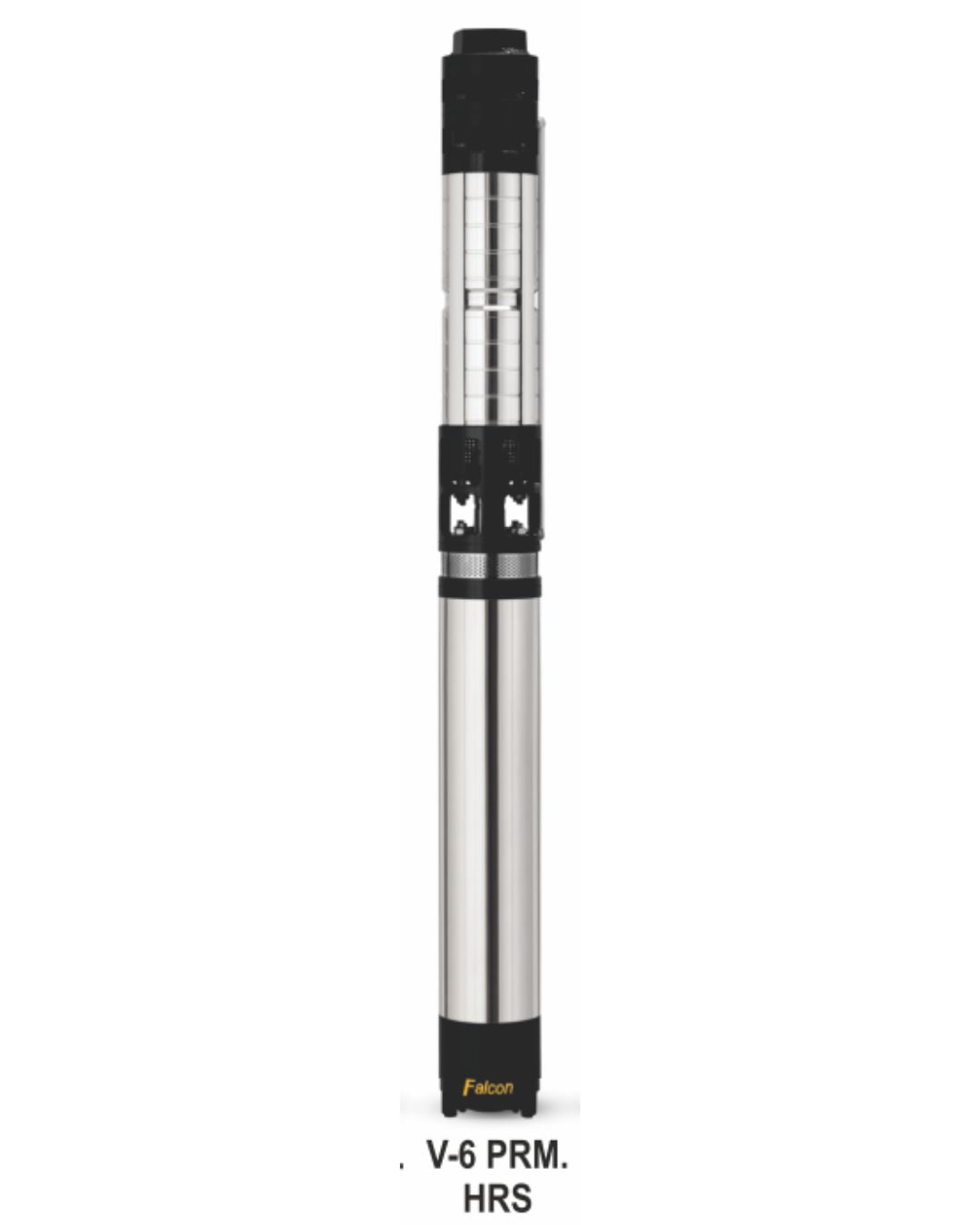 Borewell Submersible Pump, Falcon V6 Premium HRS 7.5x8, 7.5 HP, Three Phase, 415 Volts, Size 150 mm