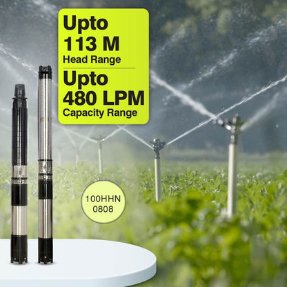 Borewell Submersible Pump, 100HHN-0808, 7.5 HP, Three Phase, 415 Volts, Size 65mm