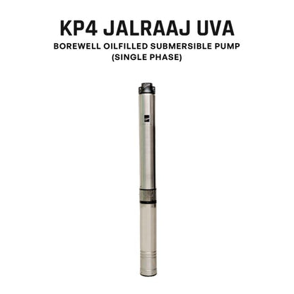 Borewell Submersible Pump, KP4 JALRAAJ UVA 30-2025, 2 HP, Single Phase, 220 Volts, Size 32mm with control panel