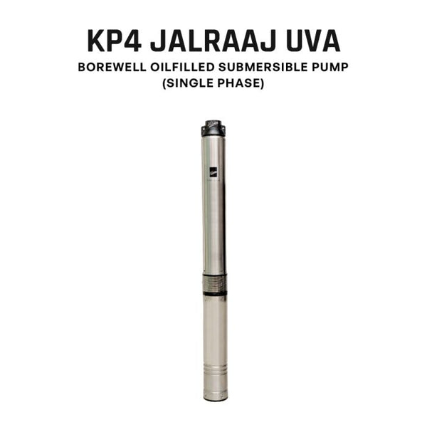 Borewell Submersible Pump, KP4 JALRAAJ UVA 30-2025, 2 HP, Single Phase, 220 Volts, Size 32mm with control panel