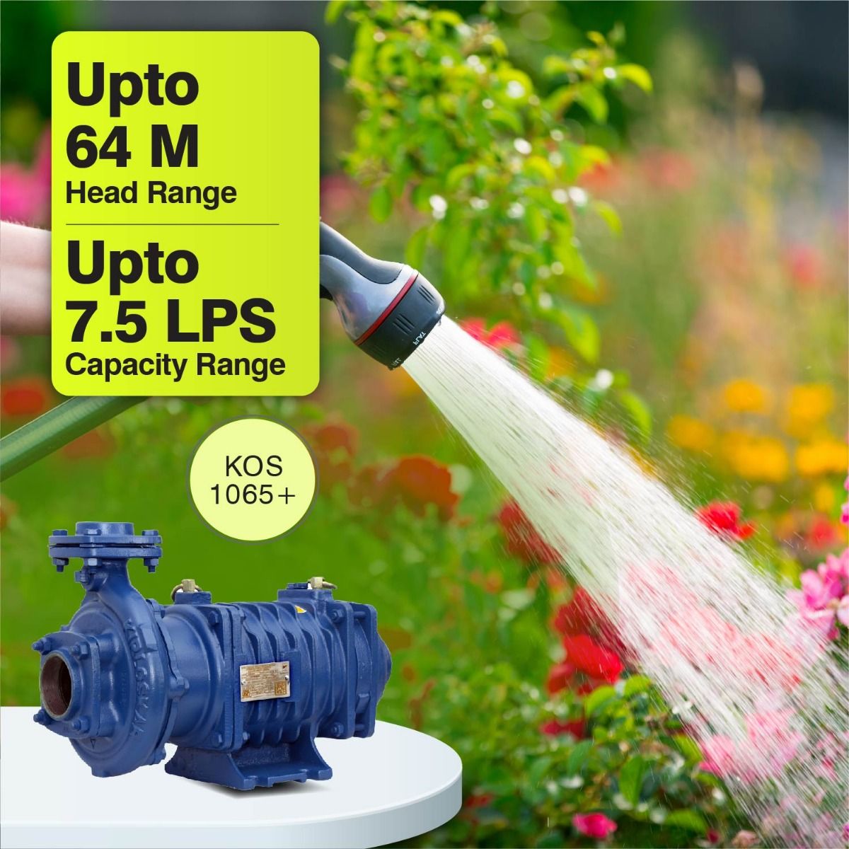 Openwell Submersible Pump, KOS-1065+, 10 HP, Three Phase, 380 Volts, Size 65mm X 50mm