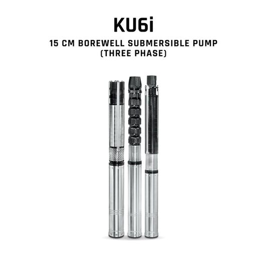 Borewell Submersible Pump, KU6i HHN 300-0606, 6 HP, Three Phase, 415 Volts, Size 65mm