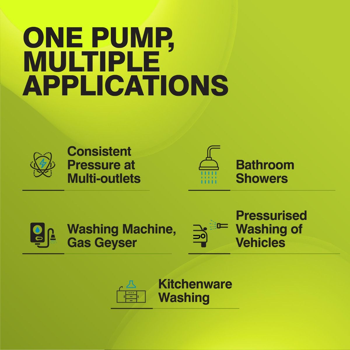 Pressure Boosting Pump, K-Booster, 0.5 HP, Single Phase, 220 Volts, Size 25mm X 25mm